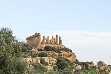 Temple of Juno Lacinia. Valley of the Temples. Agrigento, Sicily, Italy