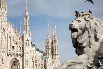 Leone di Piazza Duomo Milano