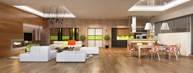 Modern house interior