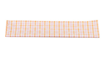 Natural Cotton Napkin. Folded. Isolated On White Background.