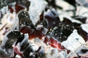 Hot coals in the fire