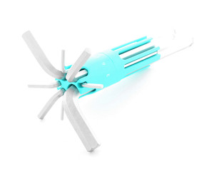 Hexagonal wrench, iron tool for construction, isolated on white background