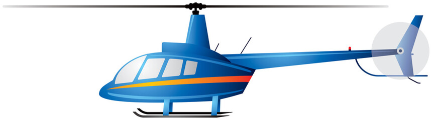 Helicopter vector illustration