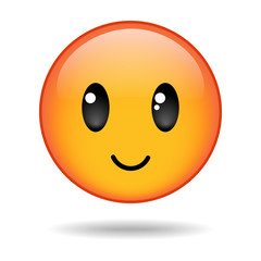 yellow round emoticon