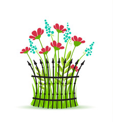 Vector floral background