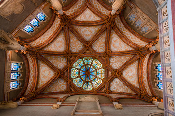 Intérieur de l'Ancien Hôpital de Sant Pau à Barcelone