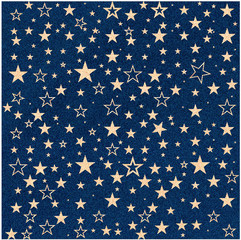 Jeans texture with stars