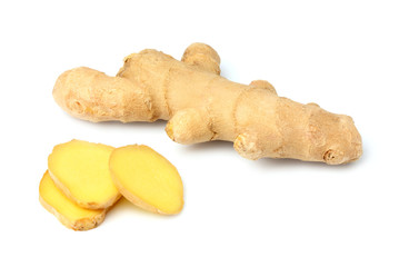 Fresh ginger root.