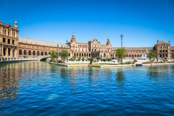 Beautiful Plaza de Espana, Sevilla, Spain
