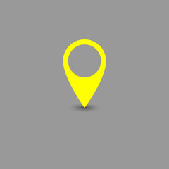 Colorful location icon. Vector illustration.