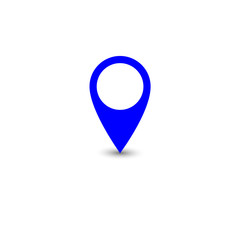 Colorful location icon. Vector illustration.
