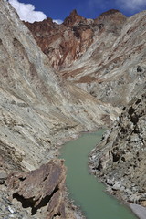Mountain range in Zanskar, Ladakh province of Jammu & Kasmir, India

