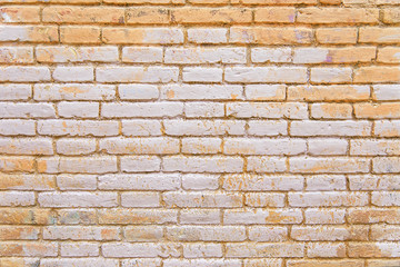 Old red brick painted wall background texture