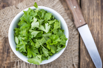 Some fresh Parsley (close-up shot)