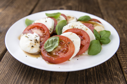 Tomatoes with Mozzarella and Balasimco dressing