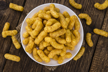 Portion of Peanut Puffs