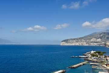 Fototapeta na wymiar The beautiful landscape of the Amalfi coast