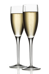 two glasses of champagne