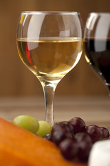 macro image of wine glass.