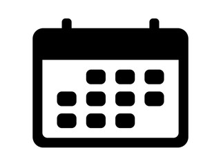 Calendar schedule flat icon for apps and websites