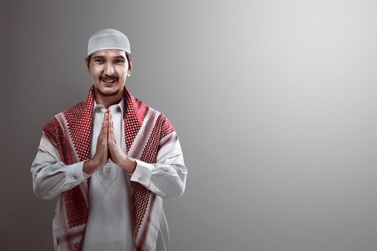Handsome muslim man