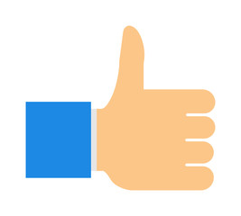 Like hand finger up sign icon vector