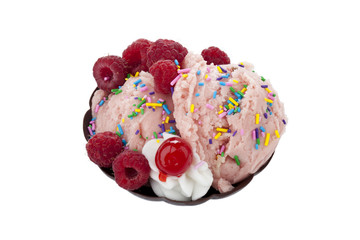 fruity ice cream bowl