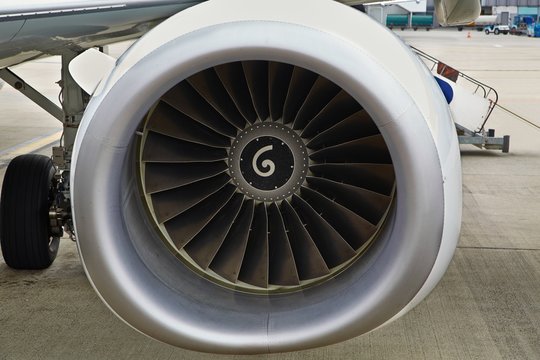 Jet turbine Closeup
