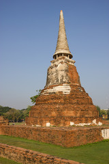 Fototapeta premium Buddha statue of the old city at Ayutthaya, Thailand