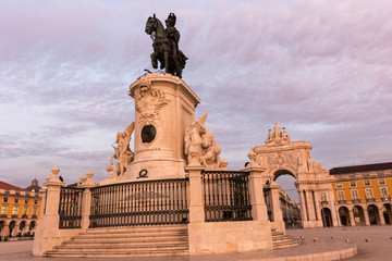 Fototapeta na wymiar Rua Augusta Arch in Lisbon