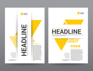 Layout Template elements, Presentation flat vector illustration