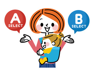 母子　選択