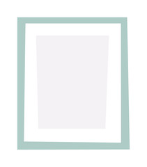 Fototapeta premium Empty picture frame vector illustration.
