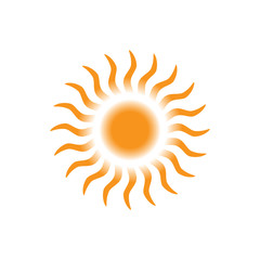 Sun icon - Vector color