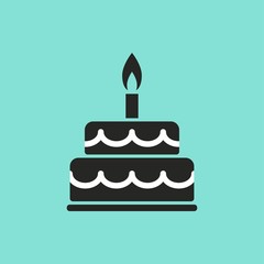 Cake -  vector icon.