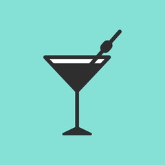 Cocktail -  vector icon.