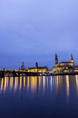 Naklejka premium Skyline of Dresden in Germany