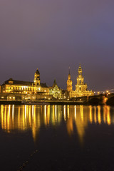 Fototapeta na wymiar Skyline of Dresden in Germany