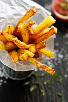 French fries, crispy and delicious