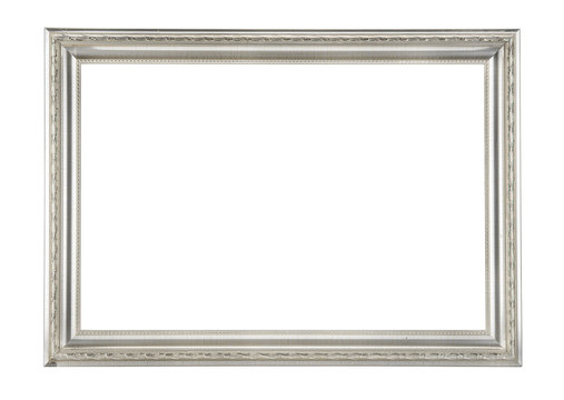 Blank of vintage picture frame isolate on white