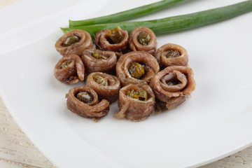 Anchovy with capers
