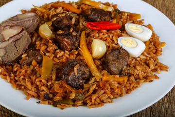 Rice with horsemeat