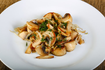 Roasted mushrooms