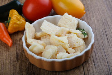 Parmesan cheese pieces