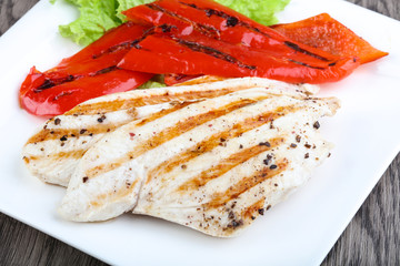 Grilled turkey steak