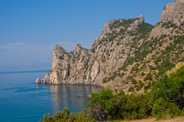 Fototapeta na wymiar nature scene with sea and rocks