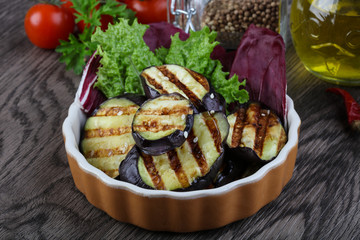 Grilled eggplant