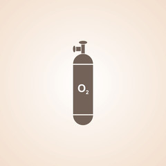 Icon Of Oxygen Cylinder.