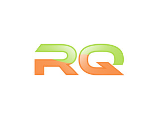 Green Orange shiny RQ letters