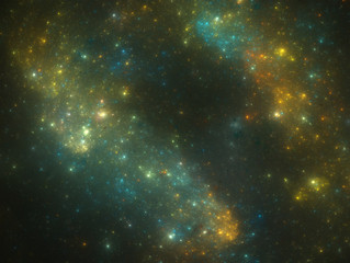 Deep space nebula with stars.